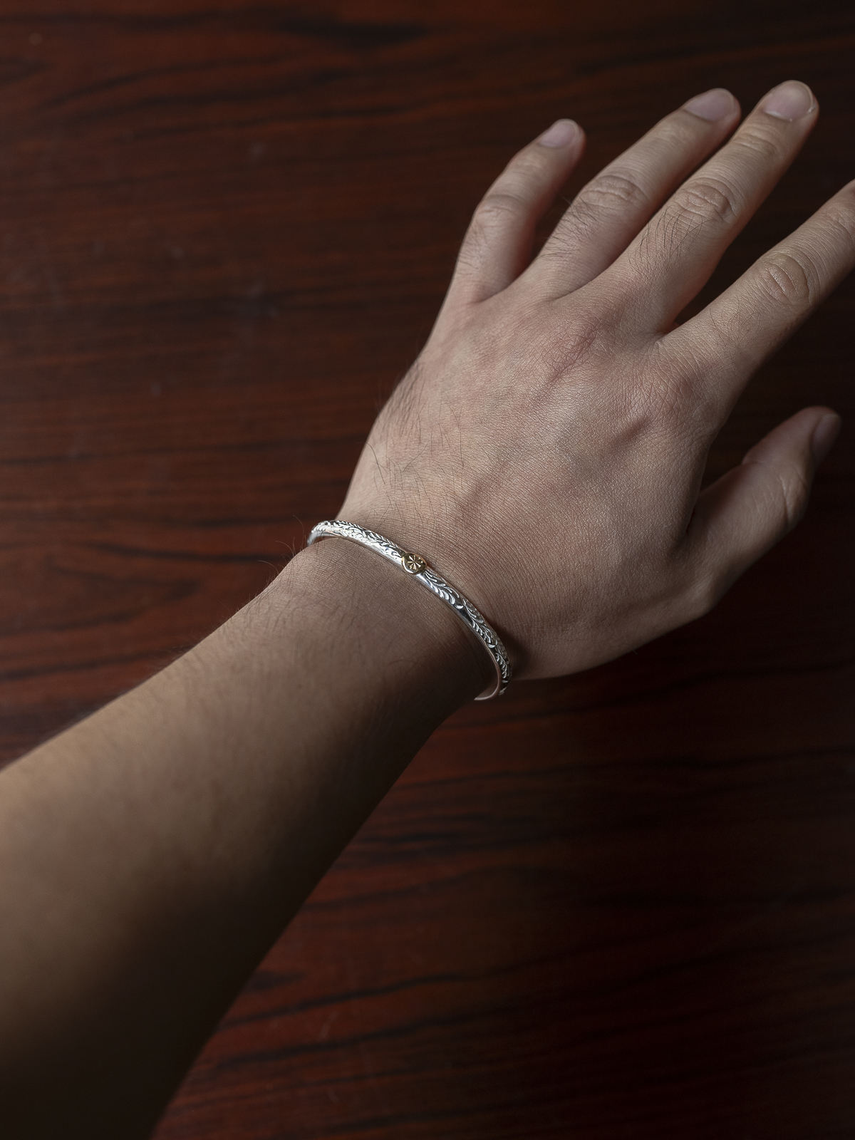 SILVER DOLLAR CRAFT [실버 달라 크래프트] - Arabesque Bangle with Gold