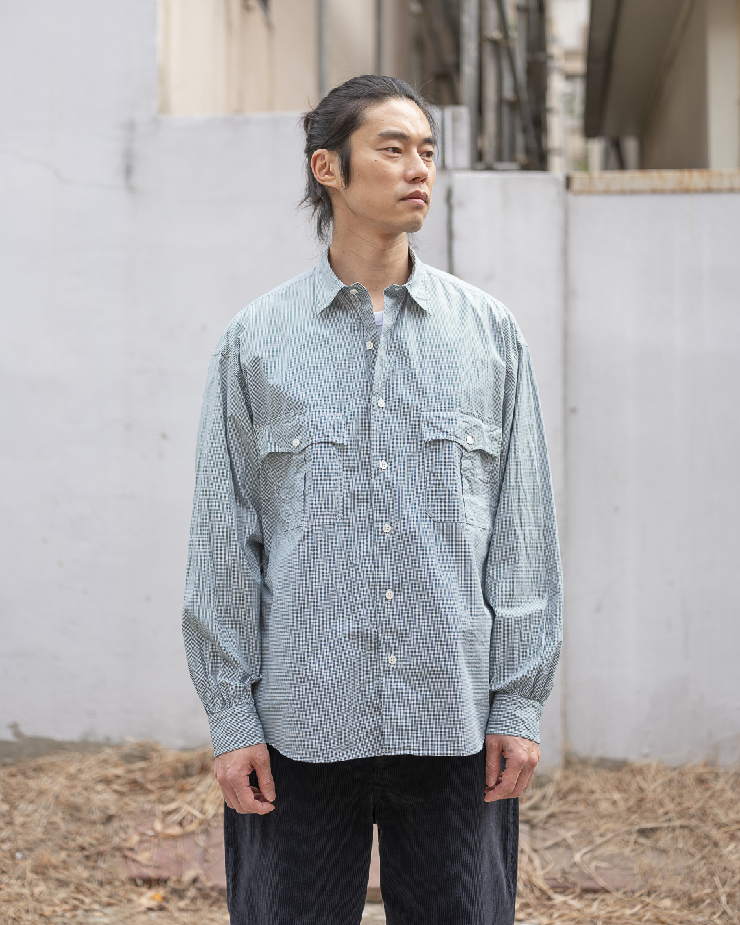 Porter Classic [포터 클래식] - Roll Up New Gingham Check shirt