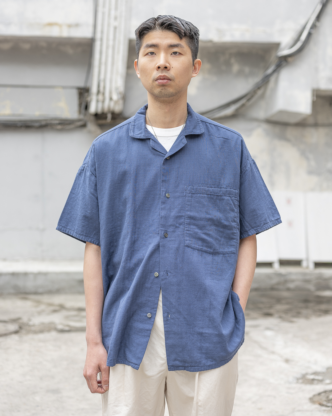 Porter Classic - DOUBLE GAUZE SHIRT Ｓ-