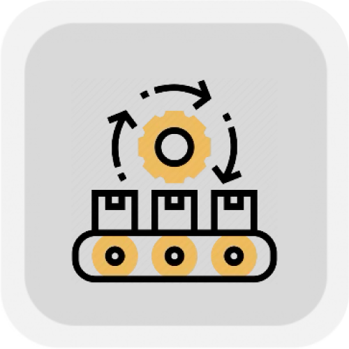 Manufacturing process icon
