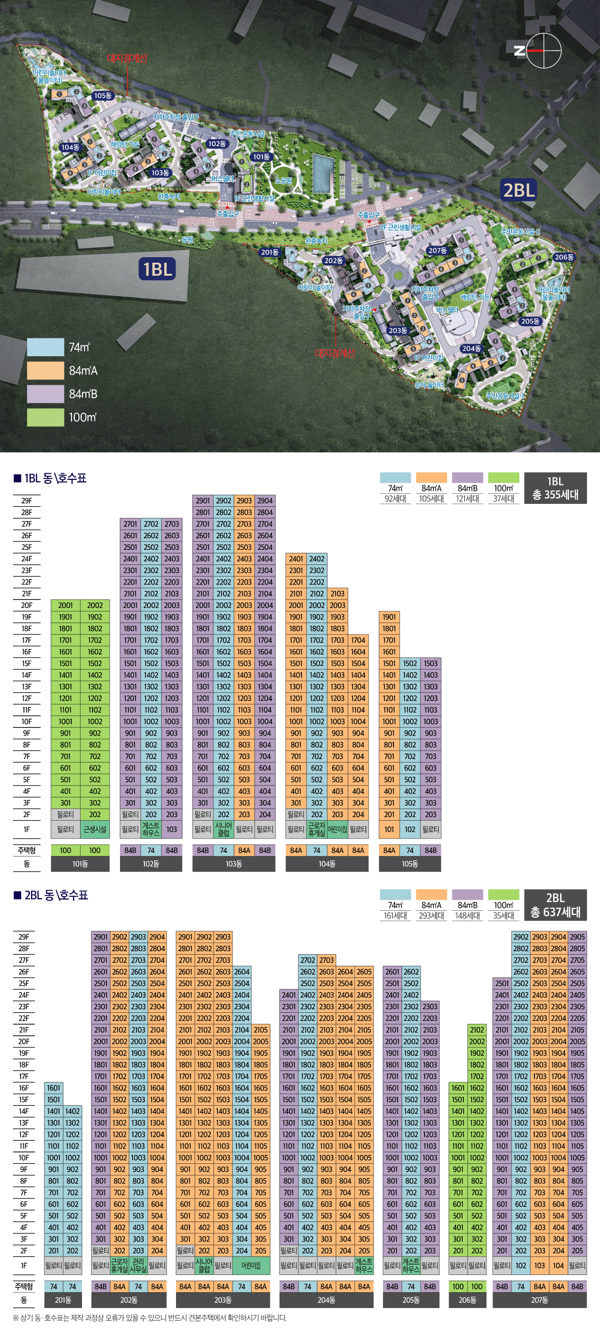 해링턴 플레이스 진사 단지배치도