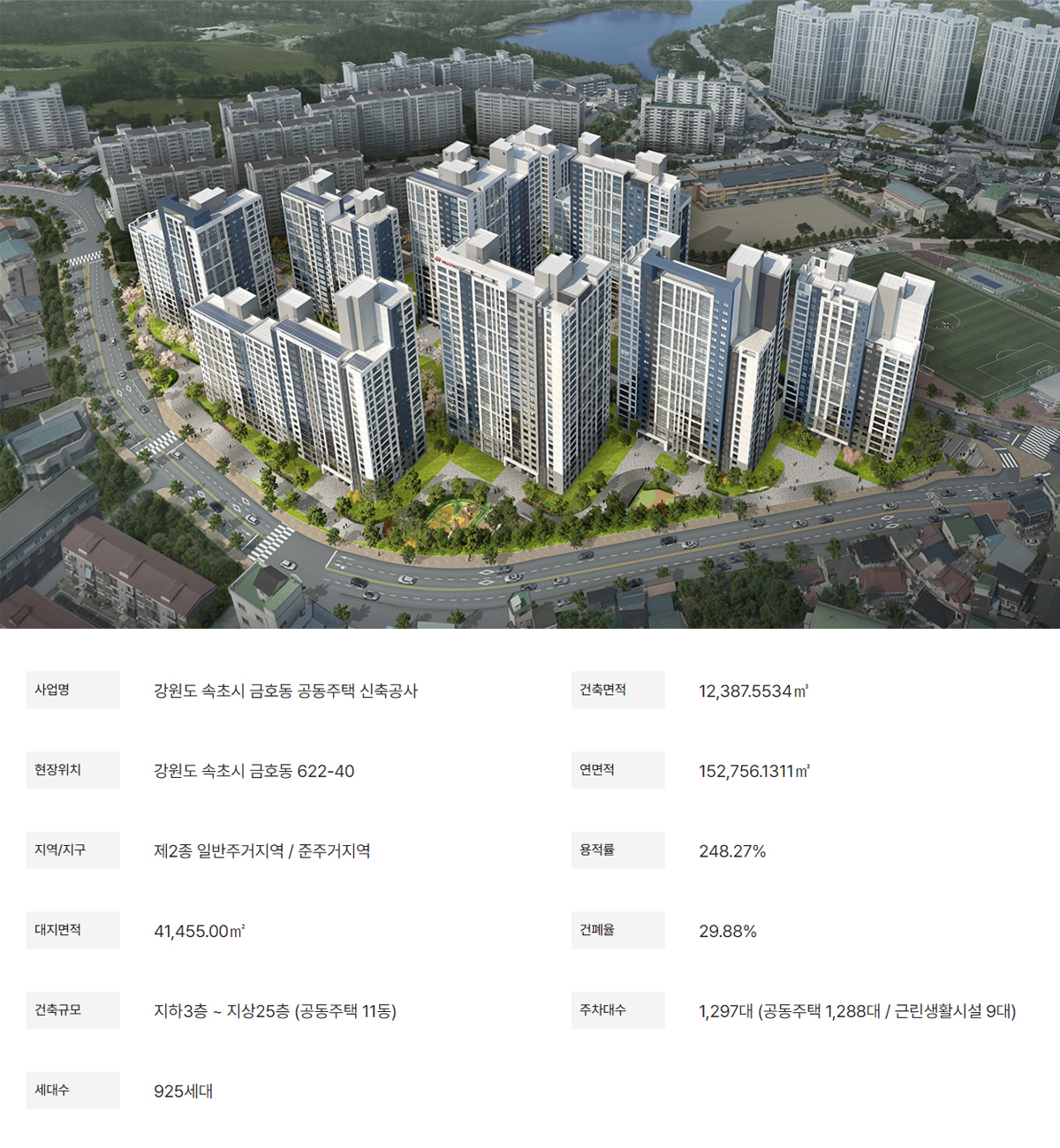 속초 힐스테이트 사업개요