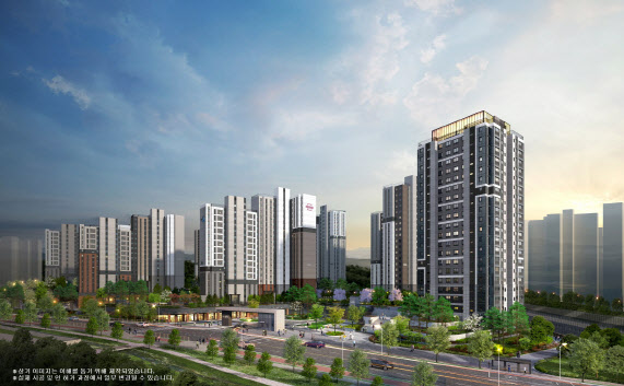 동탄 꿈의숲 자연&데시앙 투시도