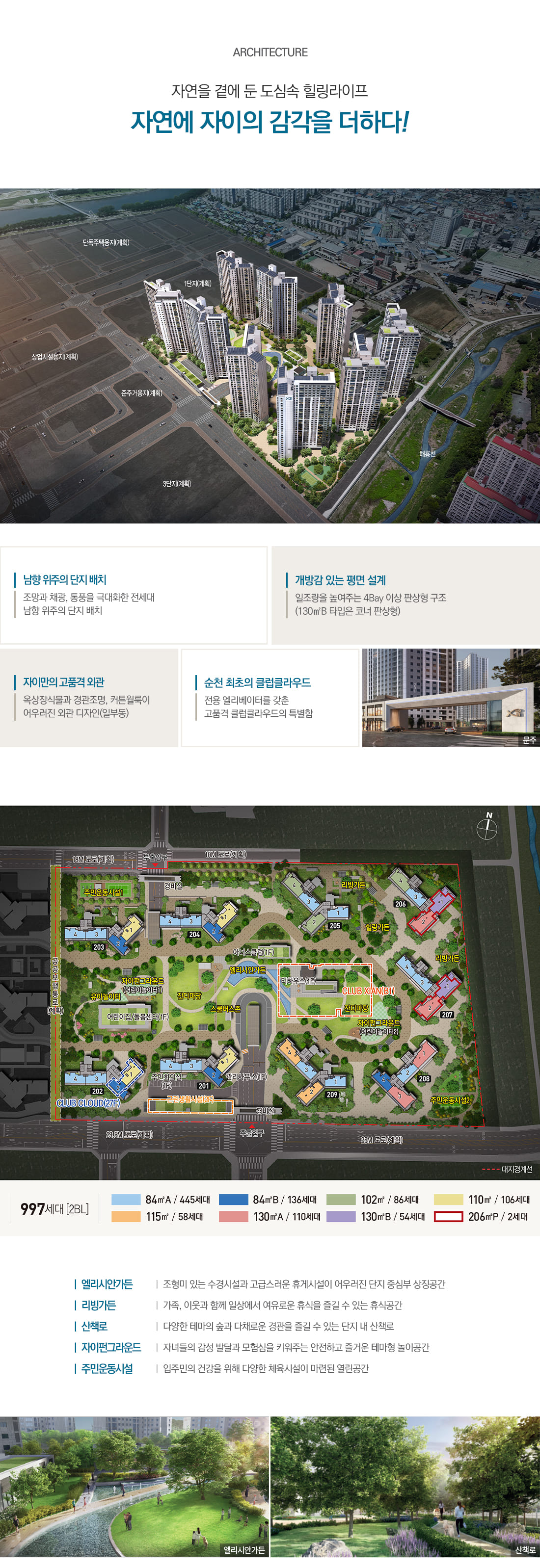 순천그랜드파크자이 단지설계