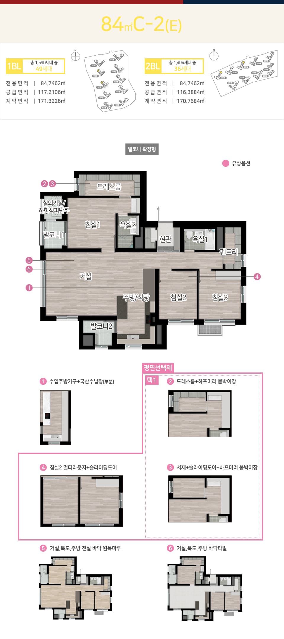 포항 힐스테이트 환호공원 84C2타입