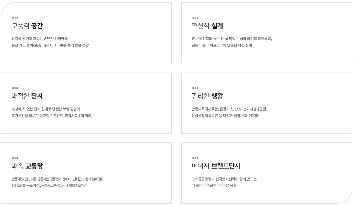 안동용상코오롱하늘채 프리미엄