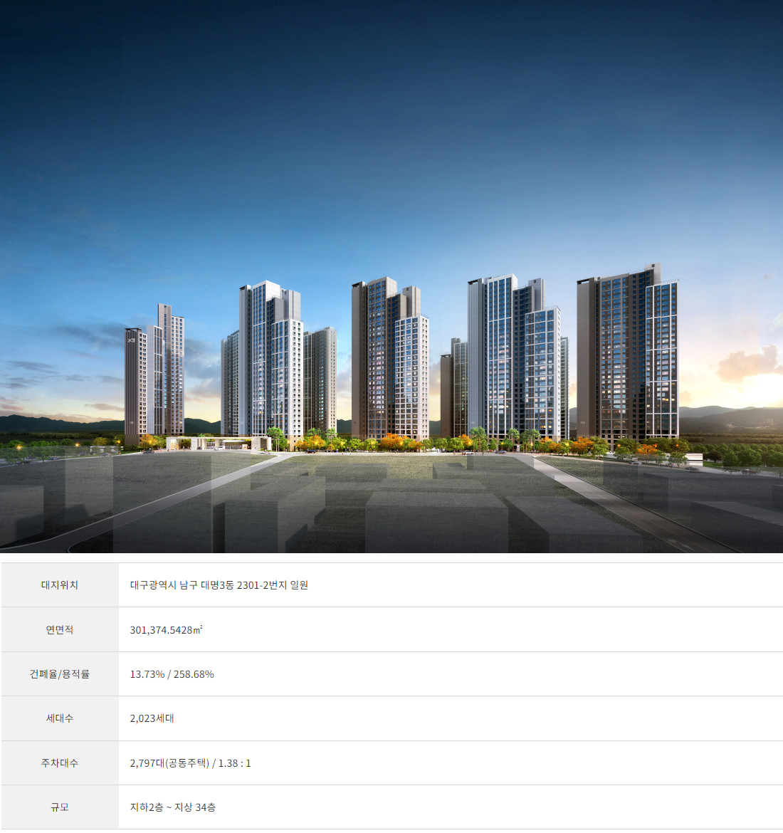 대명 자이 그랜드시티 사업개요