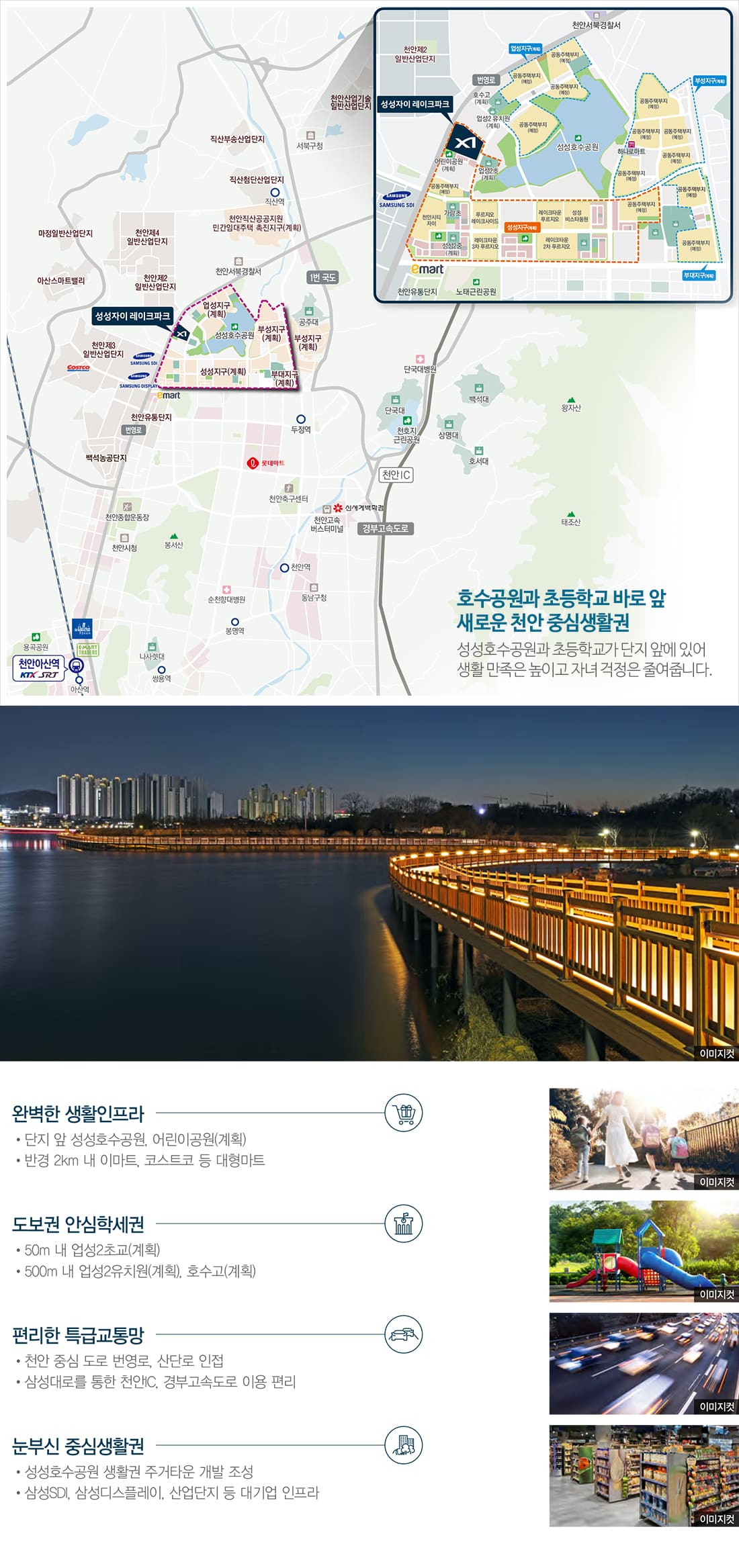 성성자이레이크파크 입지환경