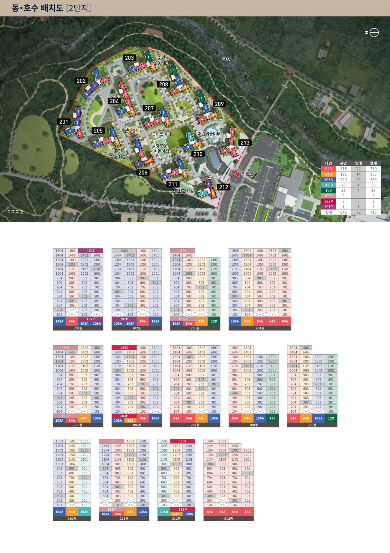 제주위파크 2단지 배치도