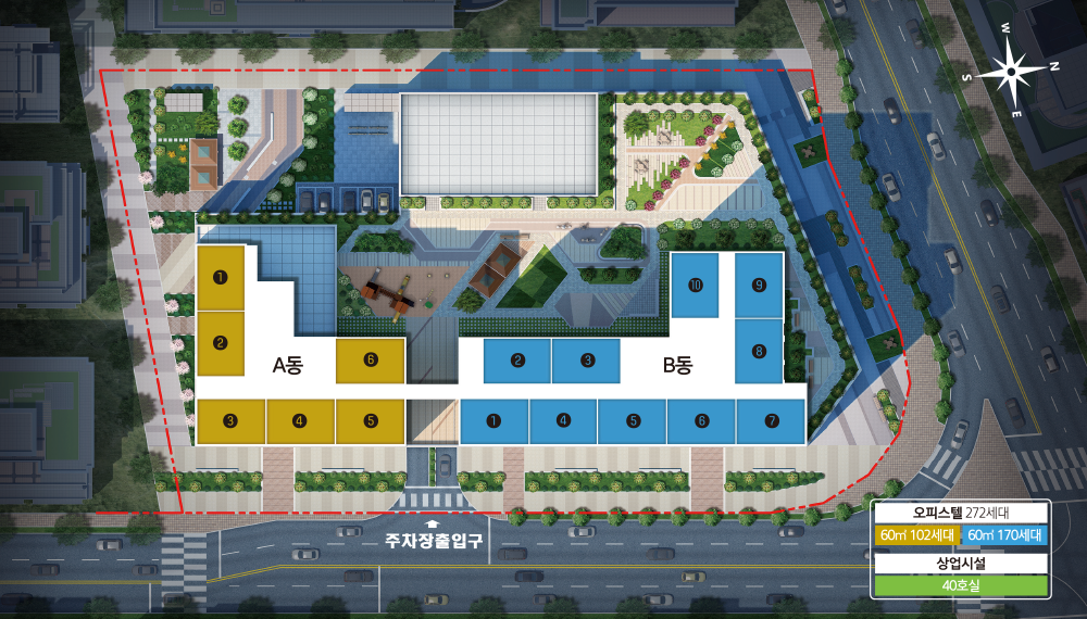 명지 오션퍼스트 단지배치도