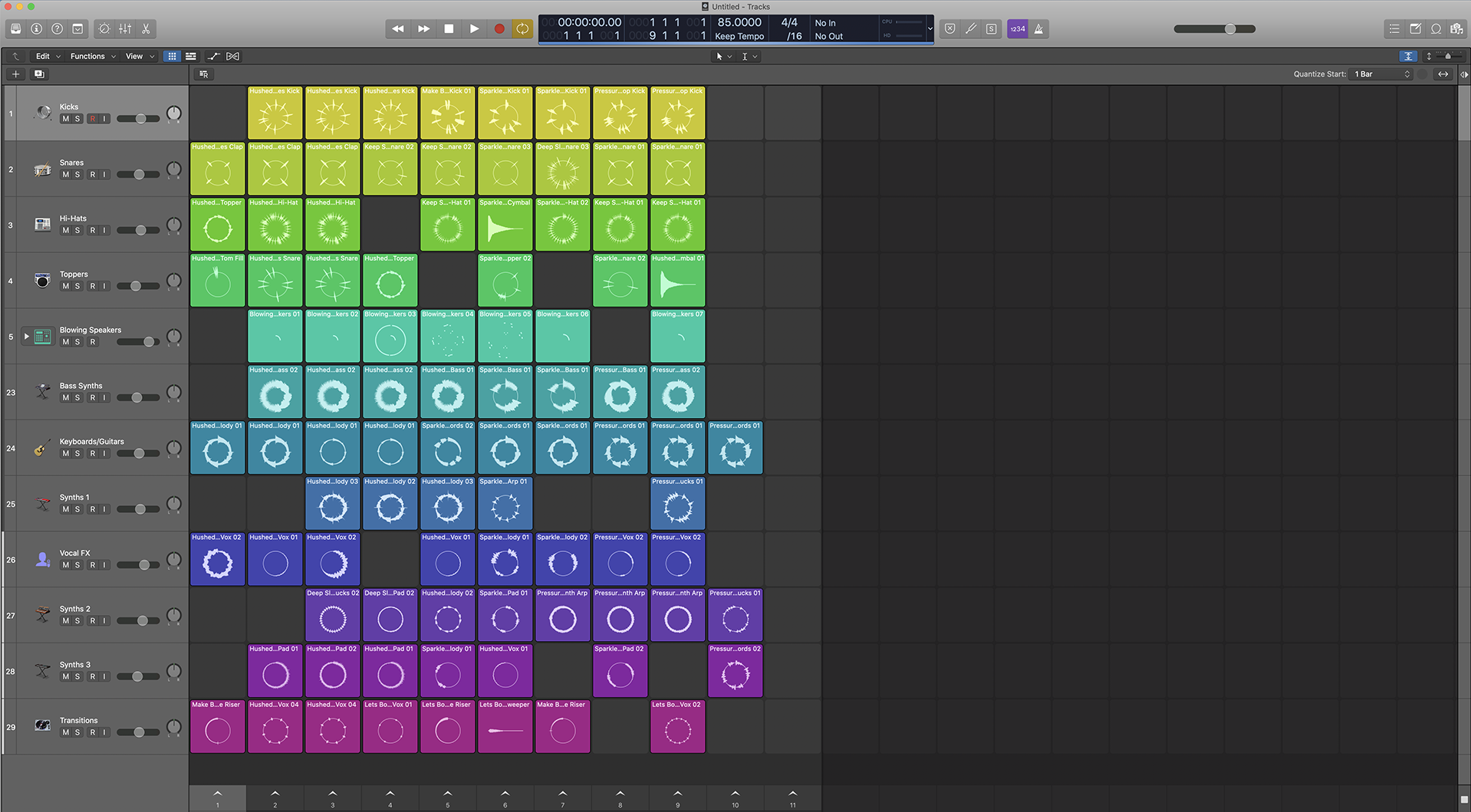 Logic Pro X 10.5 Update Release 1편 - Live Loops 사용법 : 제이지실용음악학원