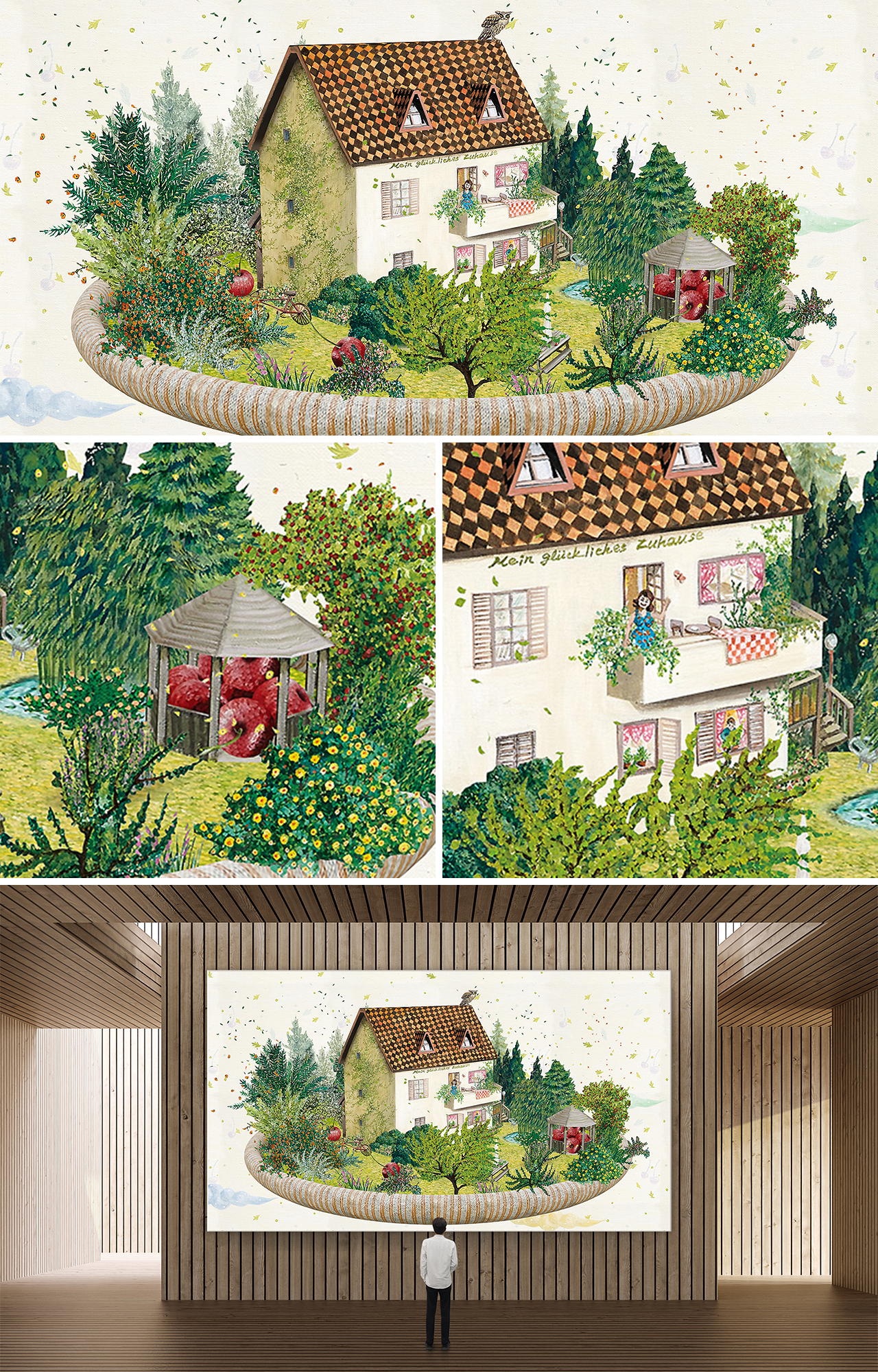 THE GARDEN WITH CHERRIES