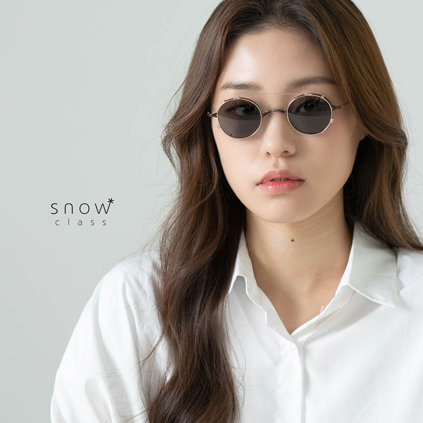 김종필안경 스노우클래스 SS001 선글라스 클립 모델 착용사진1 
