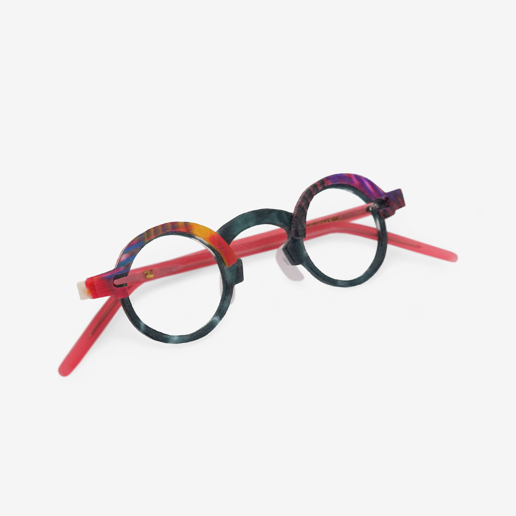  김종필 수제 안경 3PRR-007 다리접은 측면