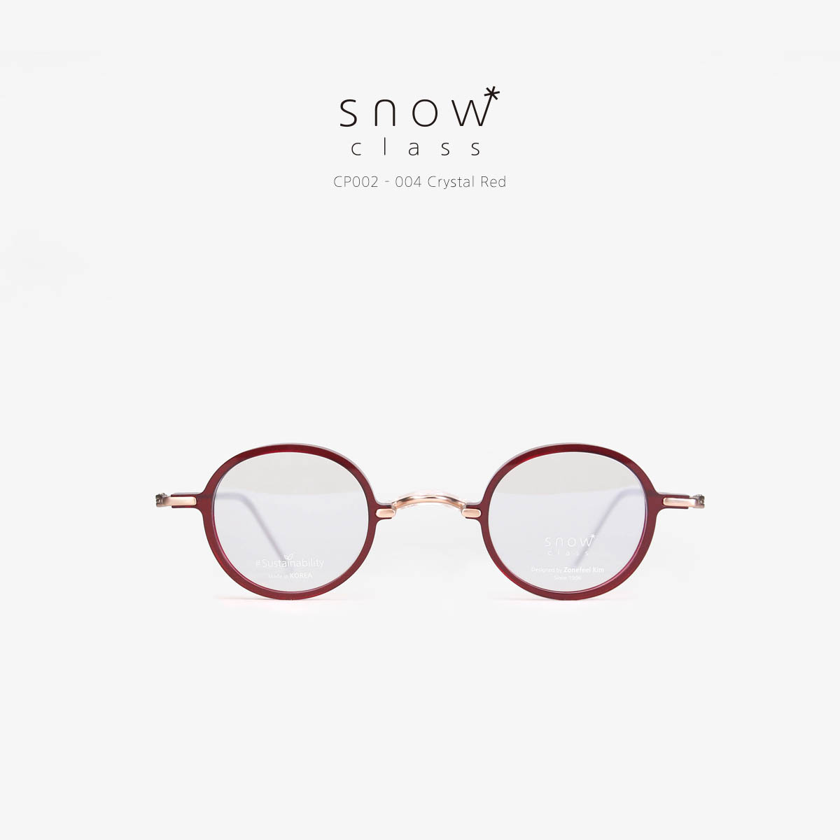김종필안경 스노우클래스 CP002 크리스탈 레드