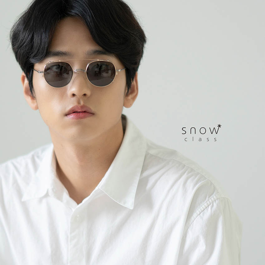 김종필안경 스노우클래스 SNS001 선글라스 클립 모델 착용사진1 