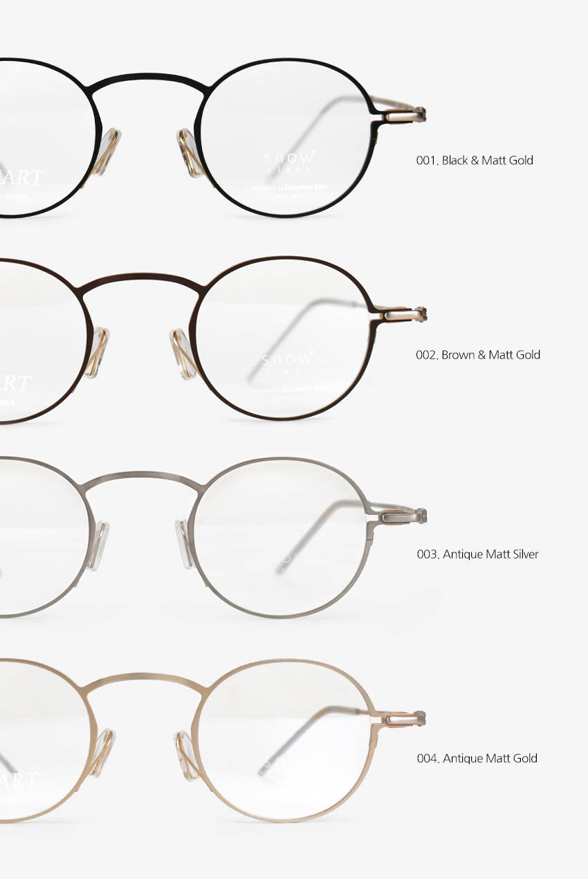 김종필안경 스노우클래스 M003 컬러 구성