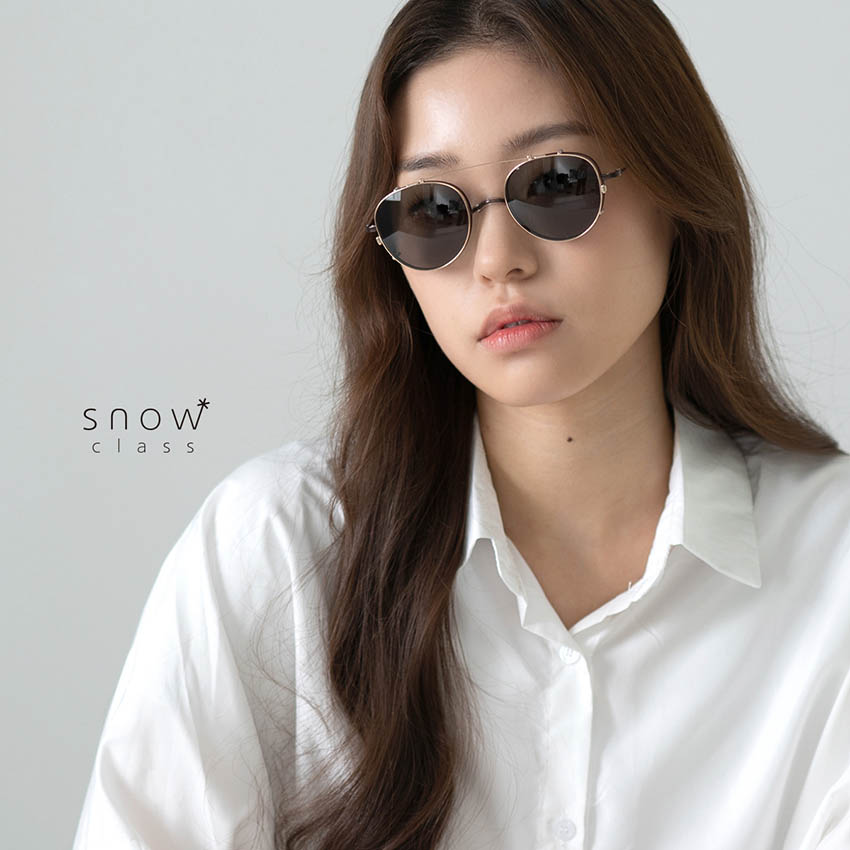 SN003선글라스클립 모델 착용2