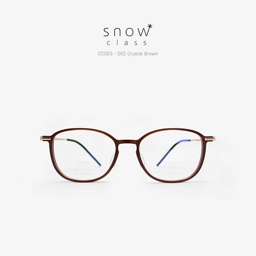 김종필안경 스노우클래스 CC003 크리스탈 브라운