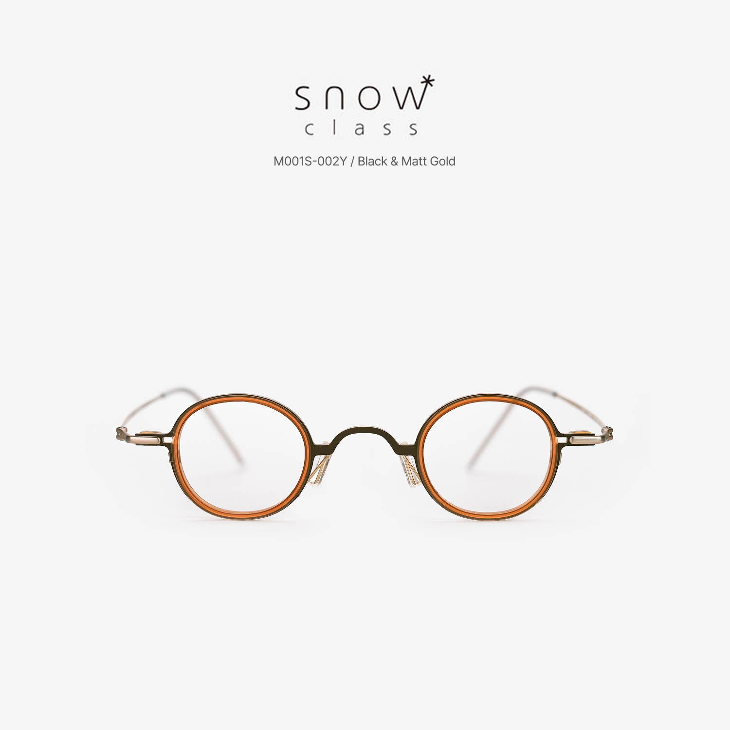 김종필안경 스노우클래스 M001S 브라운 & 옐로우림