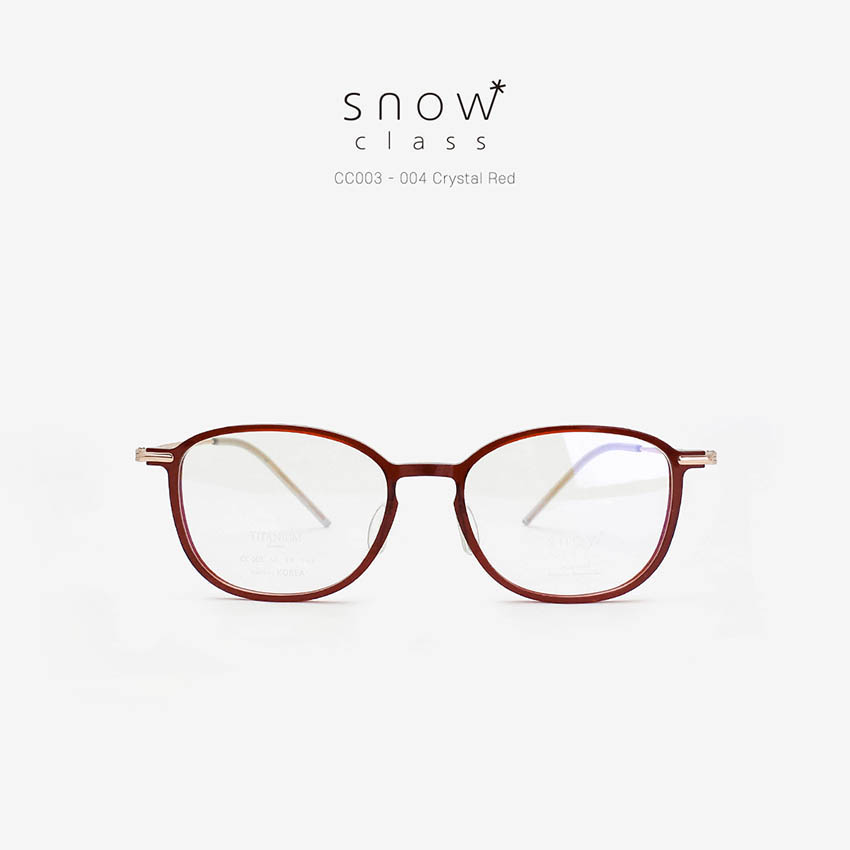김종필안경 스노우클래스 CC003 크리스탈 레드