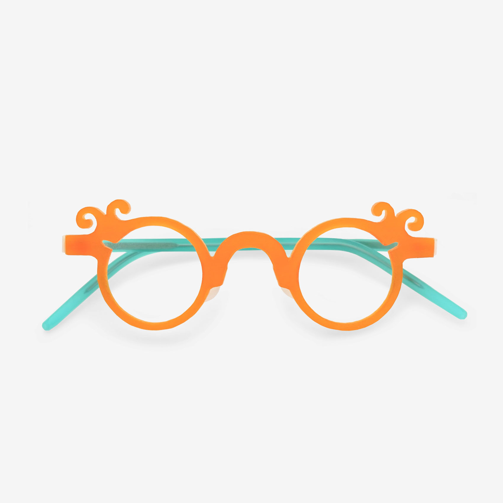 김종필 수제 안경 KPRR-003 다리접은 정면이미지