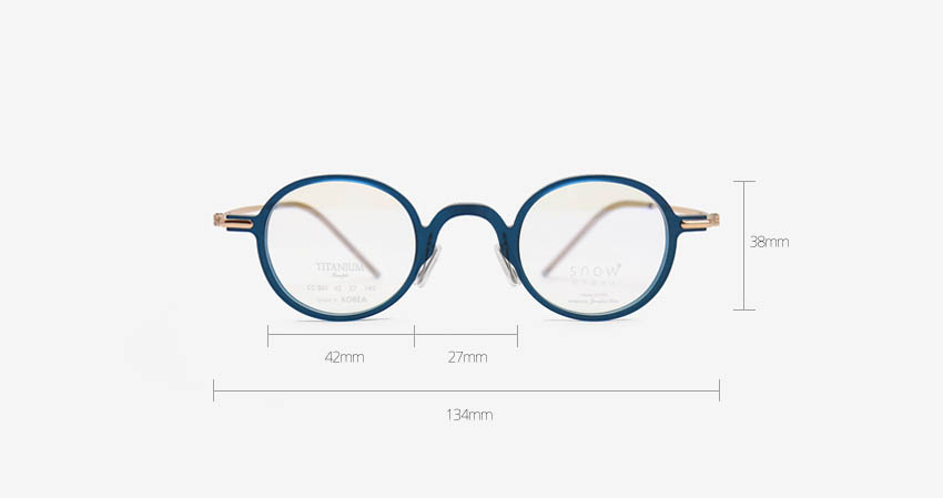 김종필안경 스노우클래스 CC001 사이즈 안내