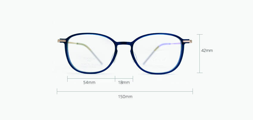 김종필안경 스노우클래스 CC003 사이즈 안내