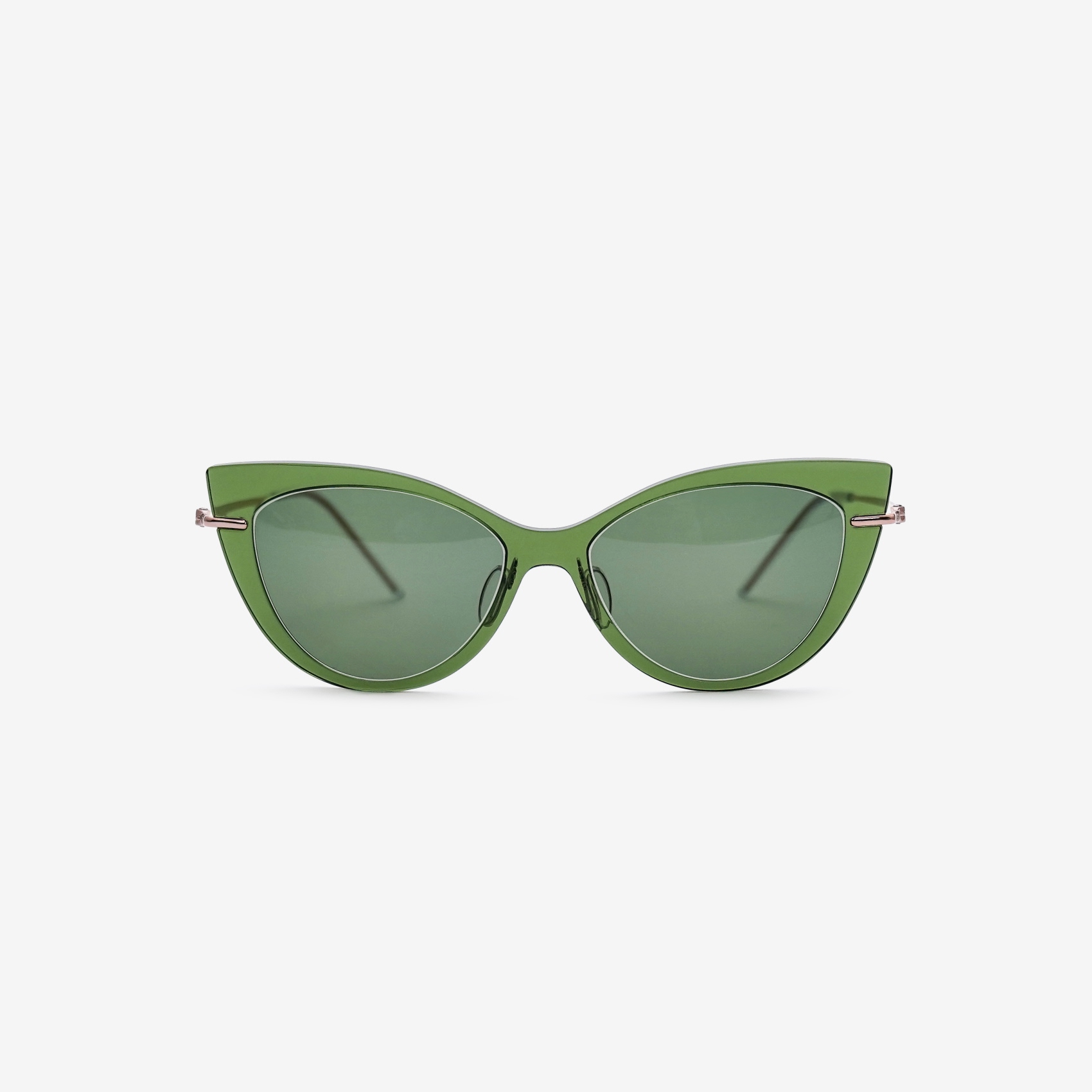 CC015 선글라스 크리스탈 그린 정면 사진