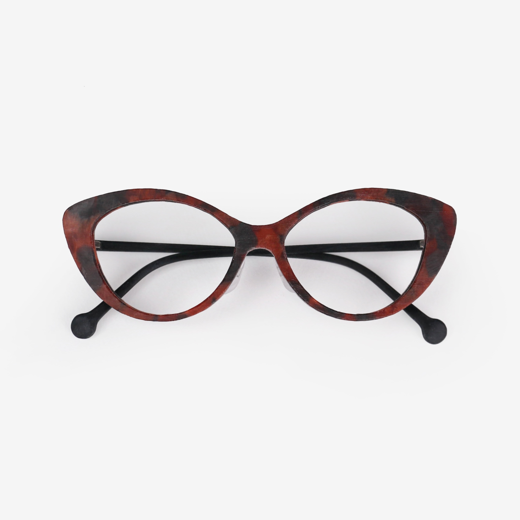 김종필수제안경 디자인샤우어 핸드메이드 DSCAT-009 다리접은 정면 이미지