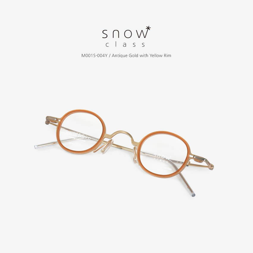 김종필안경 스노우클래스 M001S 앤틱골드 & 옐로우림
