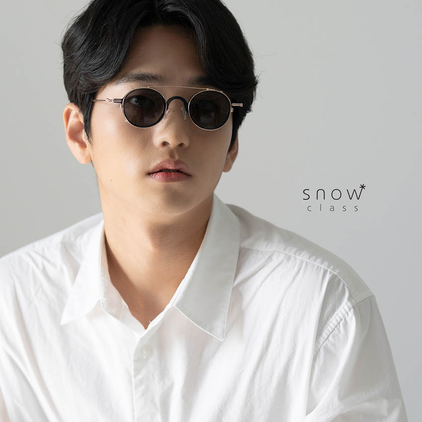 김종필안경 스노우클래스 CC001 선글라스 클립 모델 착용사진1