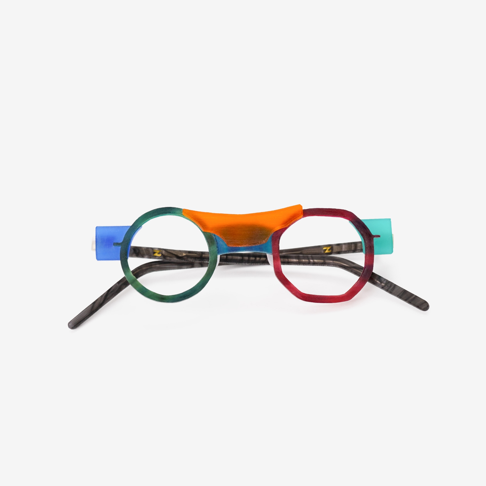 김종필 수제안경 JOGAKBO-011 다리접은 정면 이미지