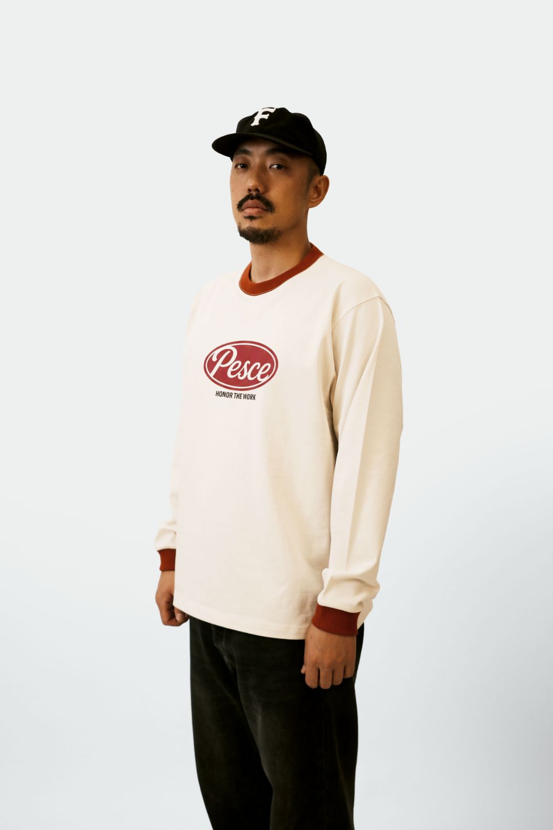 白(백) Heavy Cotton LS - PESCE 'Red