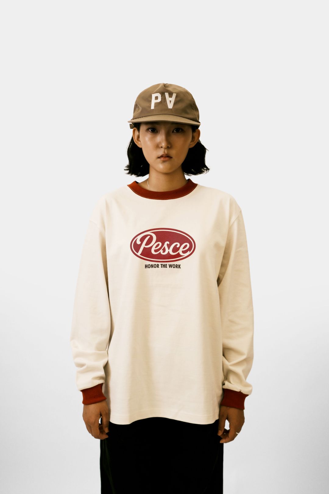 白(백) Heavy Cotton LS - PESCE 'Red