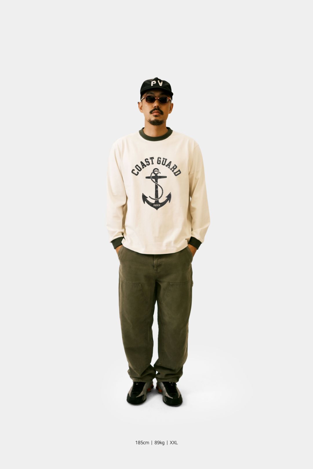 白(백) Heavy Cotton LS - Coast Guard 'OV