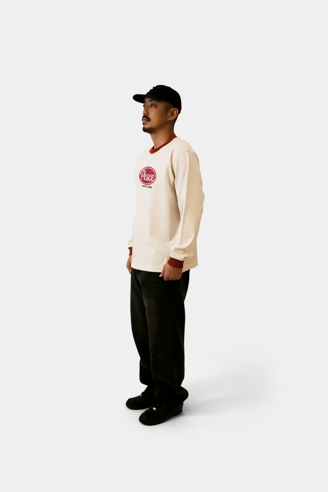 白(백) Heavy Cotton LS - PESCE 'Red