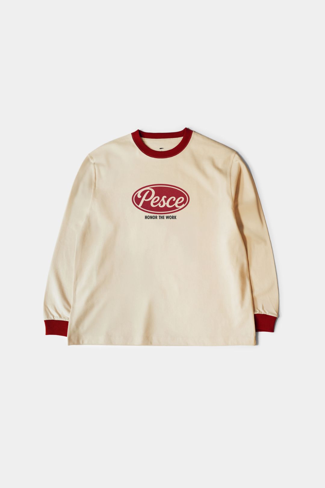 白(백) Heavy Cotton LS - PESCE 'Red