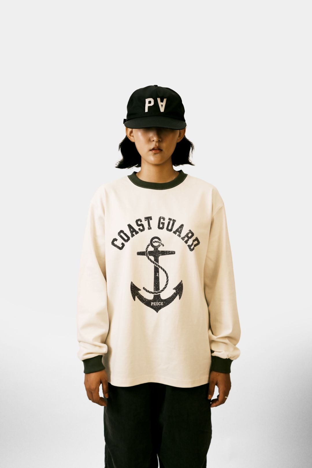 白(백) Heavy Cotton LS - Coast Guard 'OV