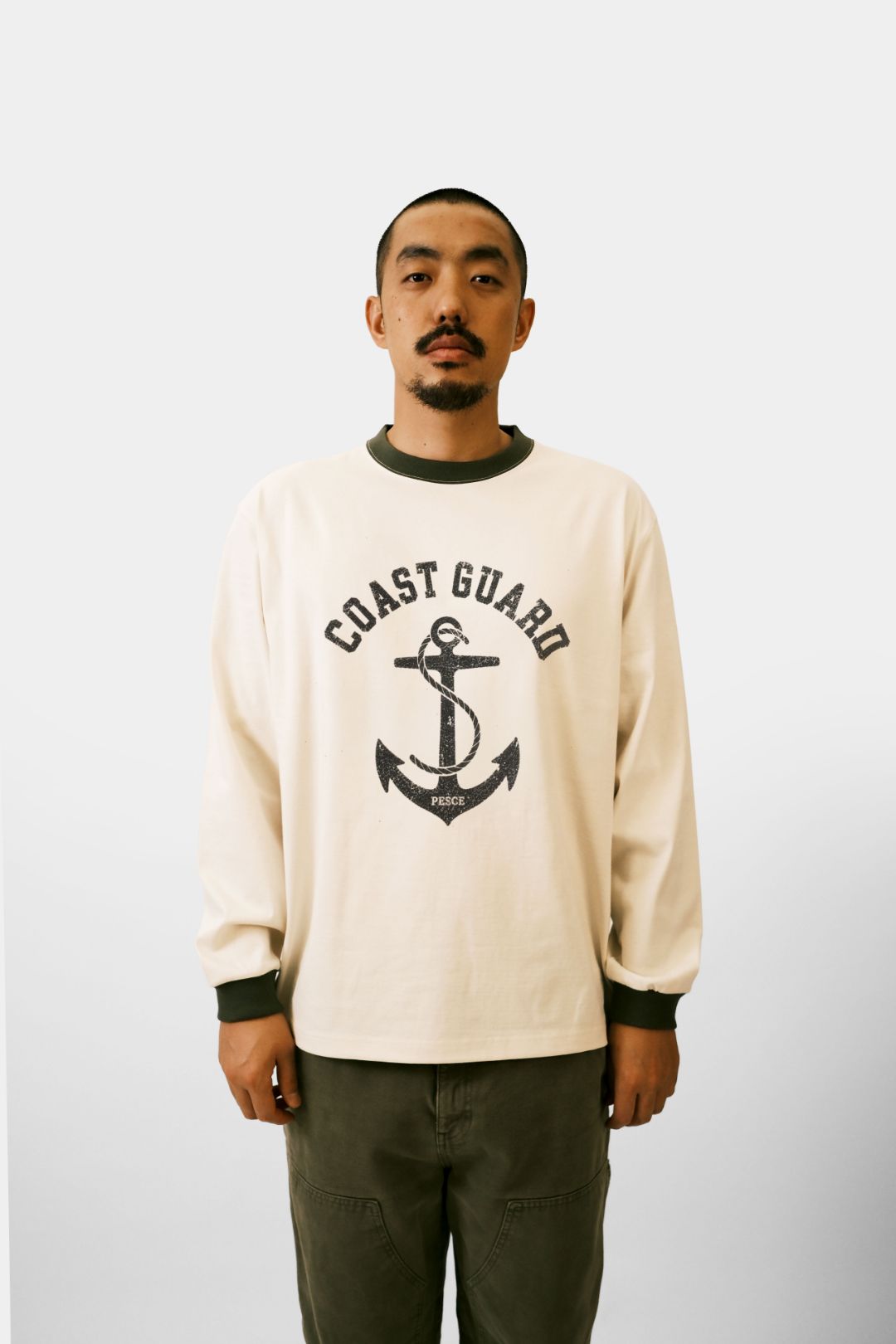 白(백) Heavy Cotton LS - Coast Guard 'OV