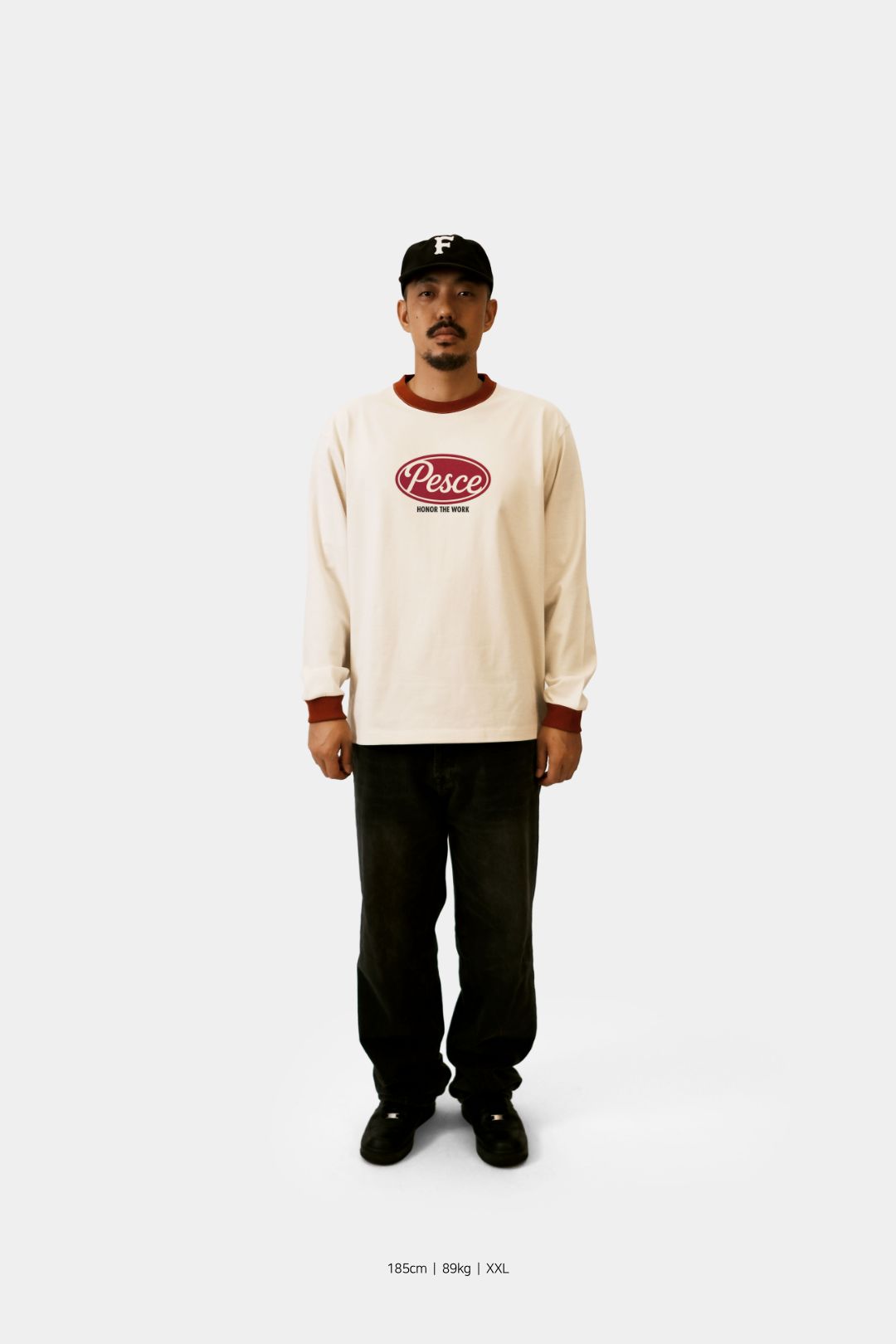 白(백) Heavy Cotton LS - PESCE 'Red