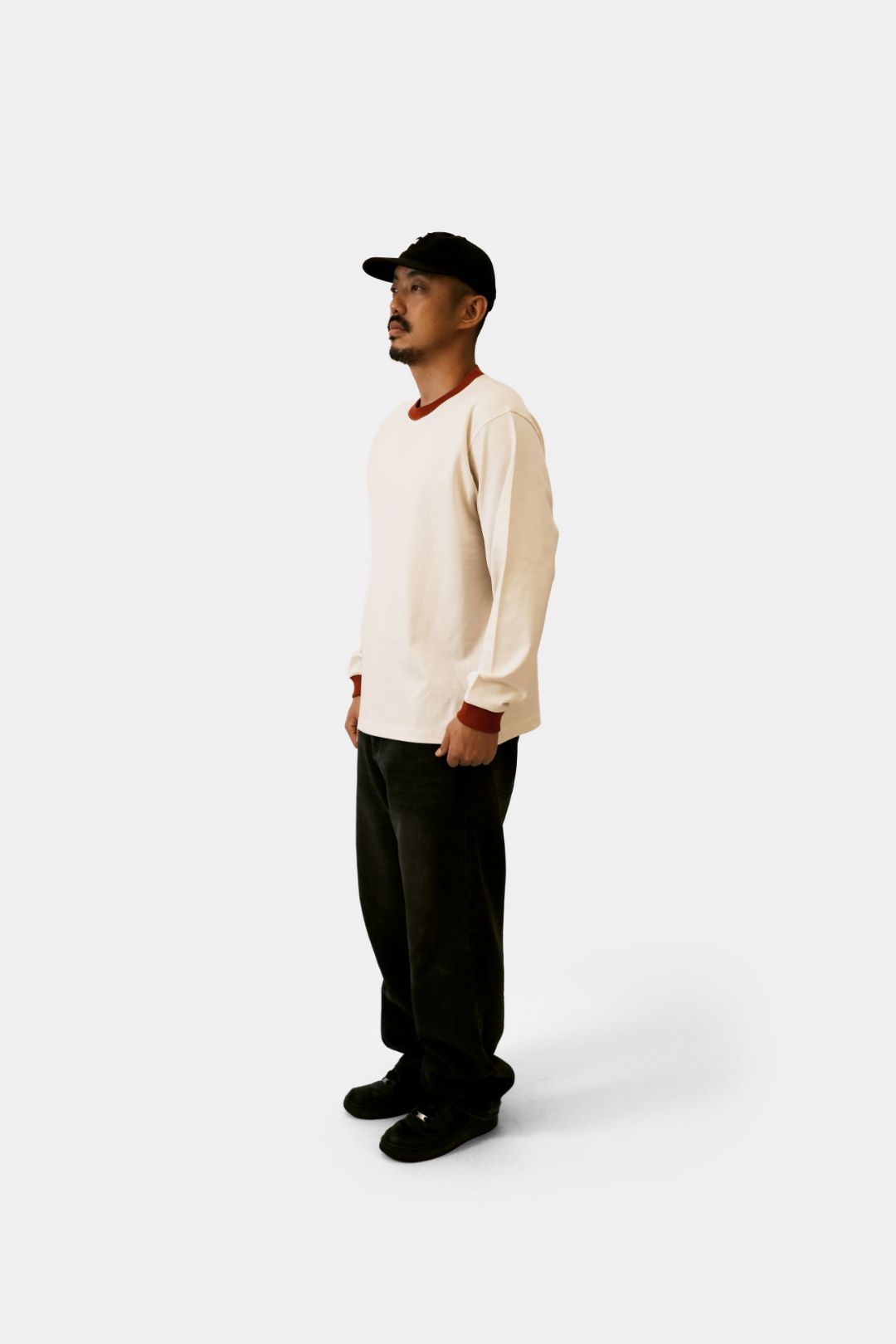白(백) Heavy Cotton LS - 'Red