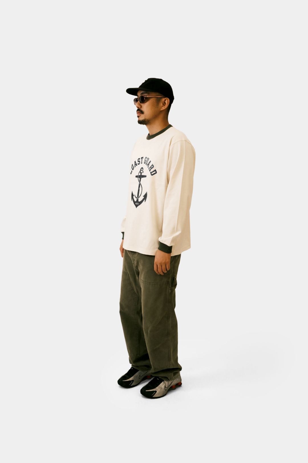 白(백) Heavy Cotton LS - Coast Guard 'OV