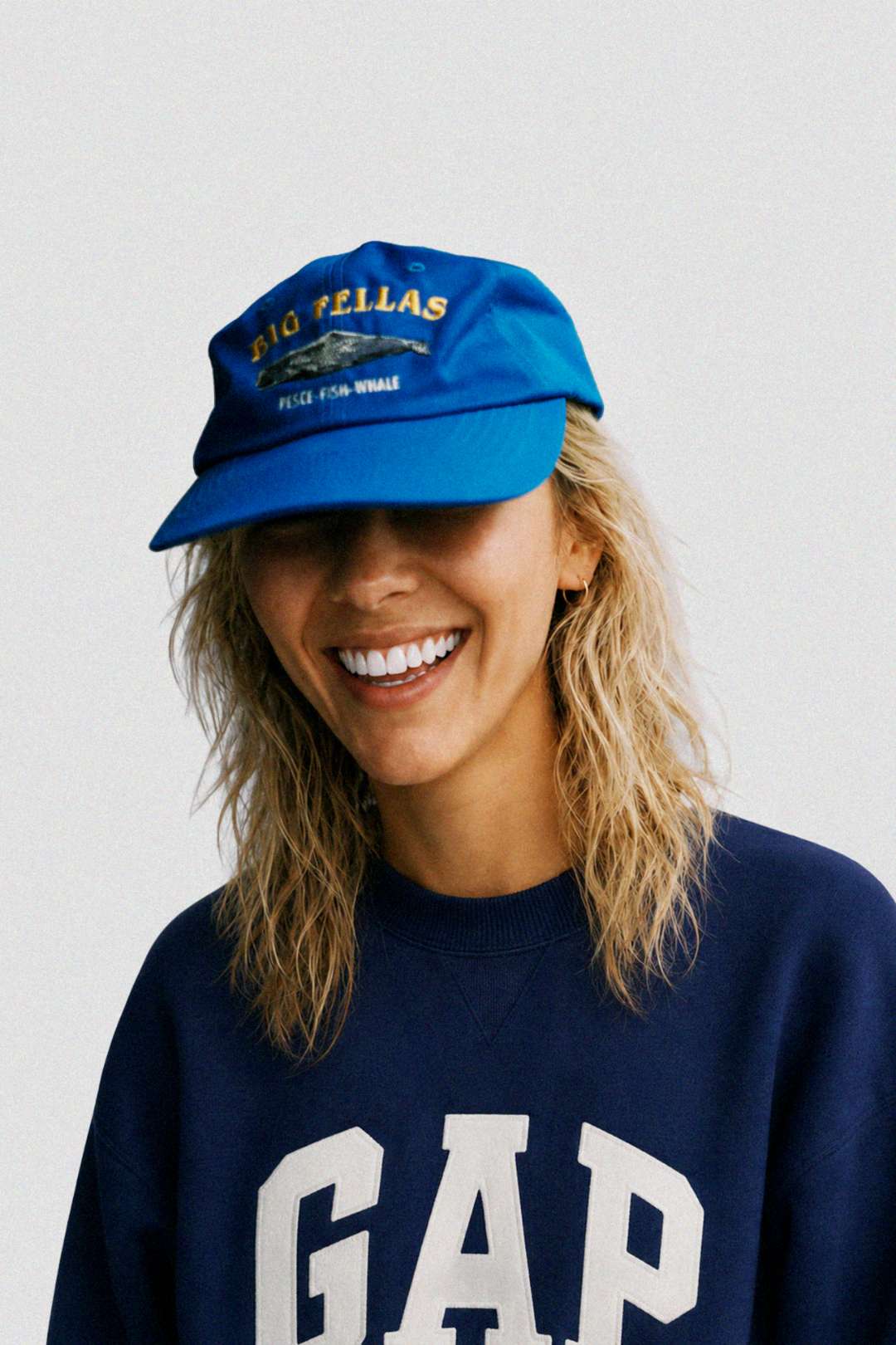 Billi Washed Cap 'BF Sperm whale