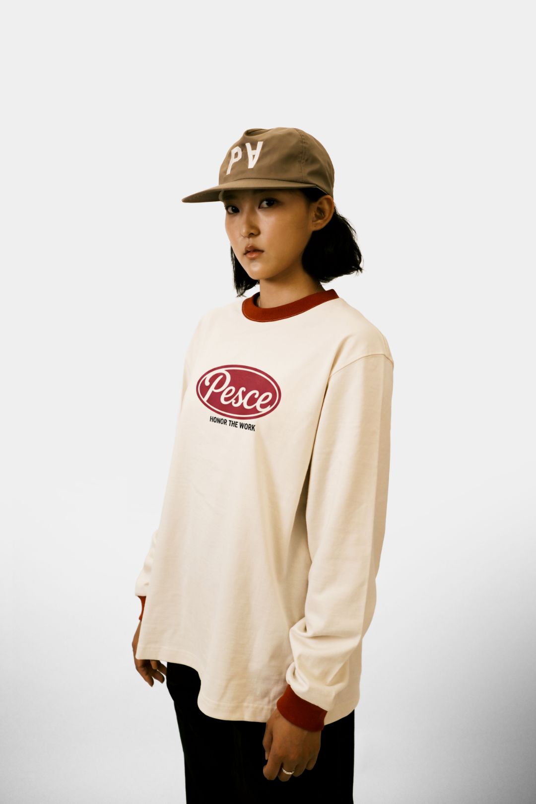 白(백) Heavy Cotton LS - PESCE 'Red