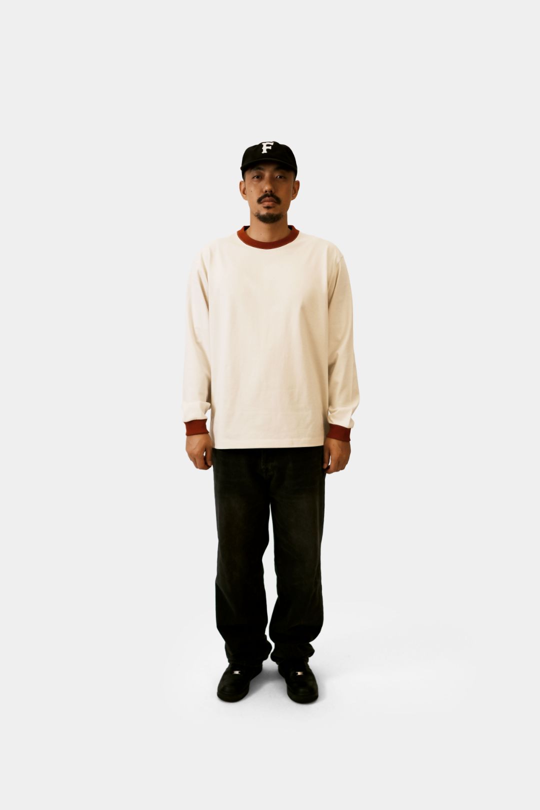 白(백) Heavy Cotton LS - 'Red