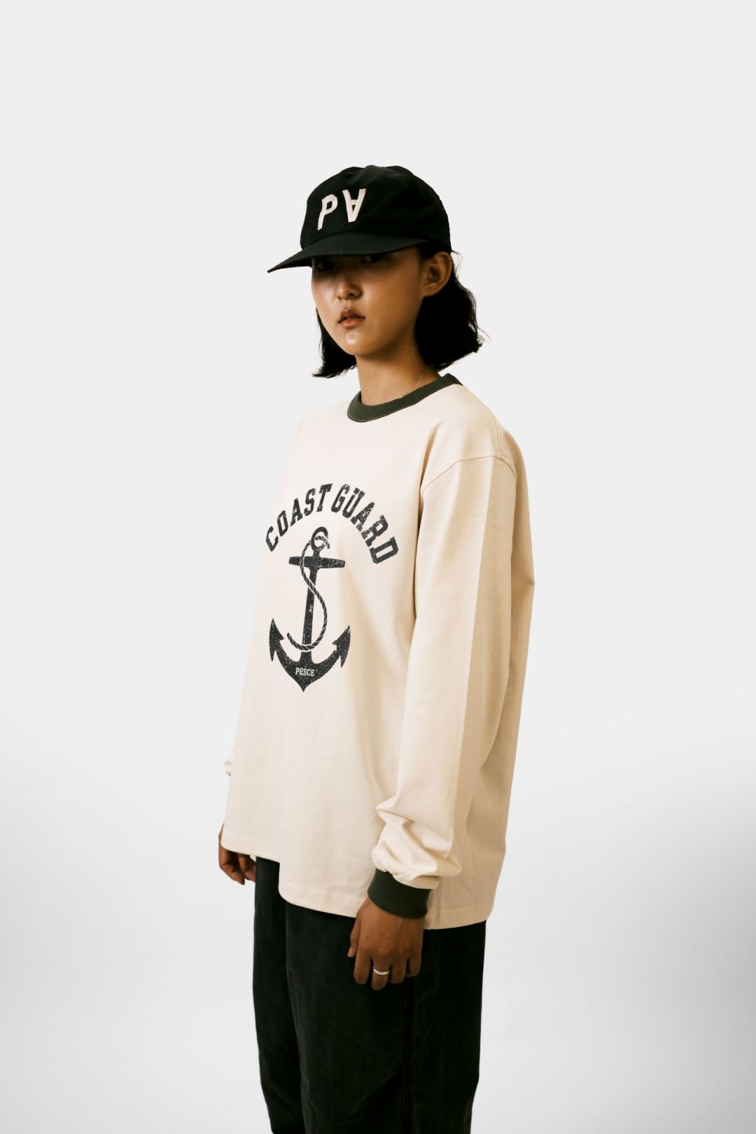 白(백) Heavy Cotton LS - Coast Guard 'OV