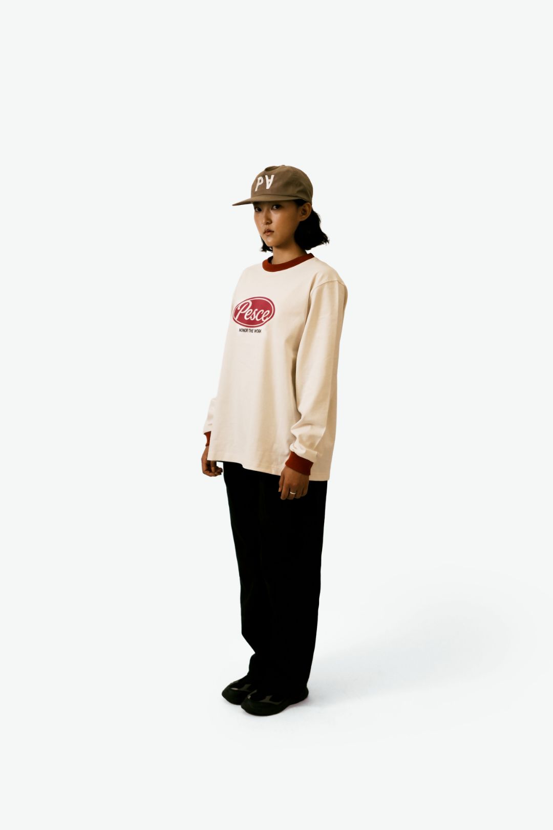 白(백) Heavy Cotton LS - PESCE 'Red
