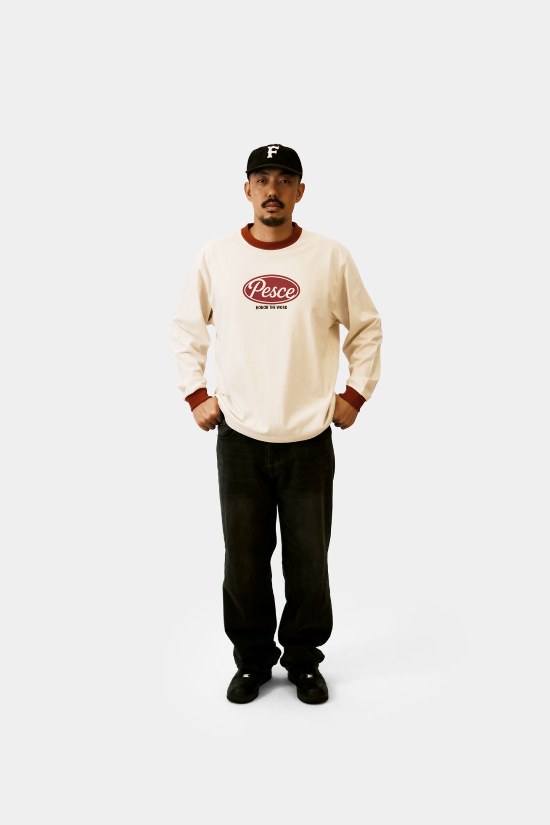 白(백) Heavy Cotton LS - PESCE 'Red