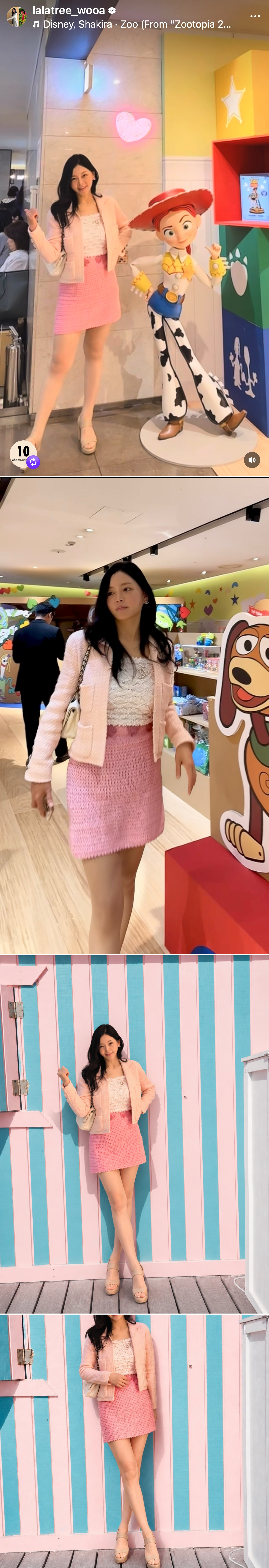 핑크 핸드크로쉐 플러워 니트 스커트 🪡🧶Handmade